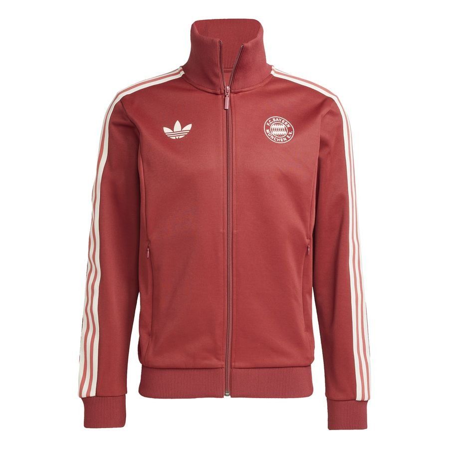 Bayern München Track Top OG Beckenbauer - Mystery Red - Men's-SoccerKits Hub | Buy Soccer Jerseys Online
